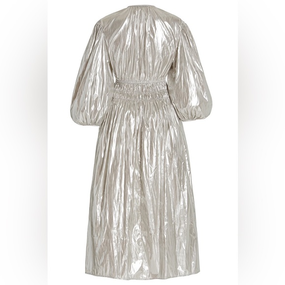 Ciao Lucia Metallic Georgina Foiled Satin Midi - Picture 7 of 10